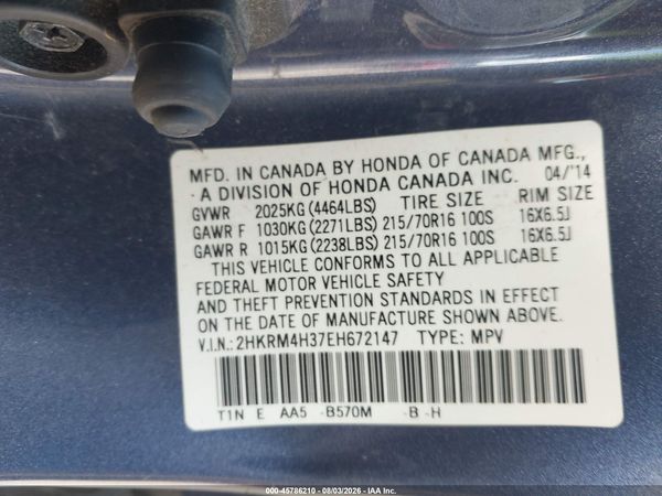 2014 HONDA CR-V LX