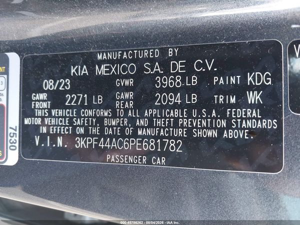 2023 KIA FORTE GT