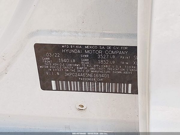 2022 HYUNDAI ACCENT SE