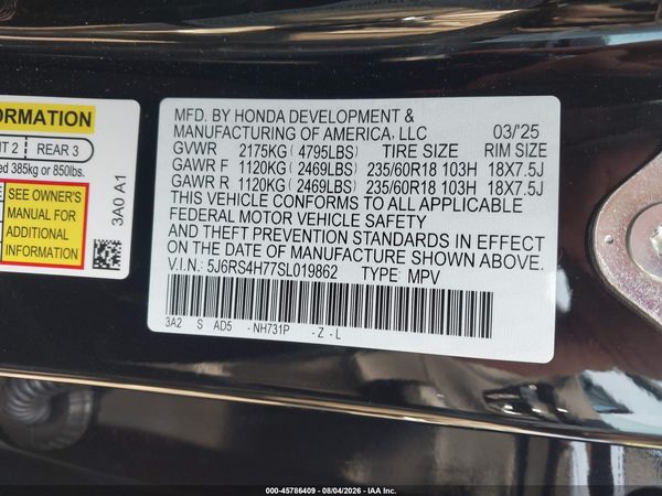 2025 HONDA CR-V EX-L AWD