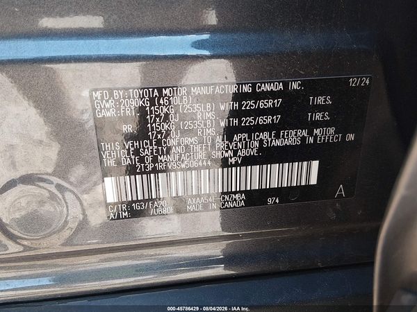 2025 TOYOTA RAV4 XLE
