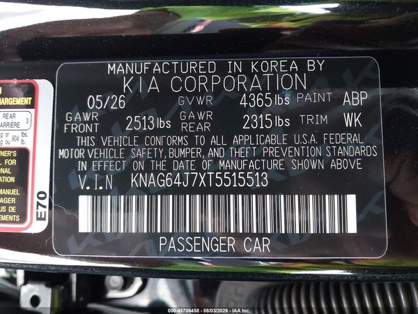2026 KIA K5 GT-LINE FWD