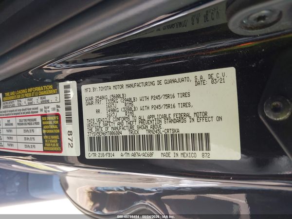 2021 TOYOTA TACOMA SR