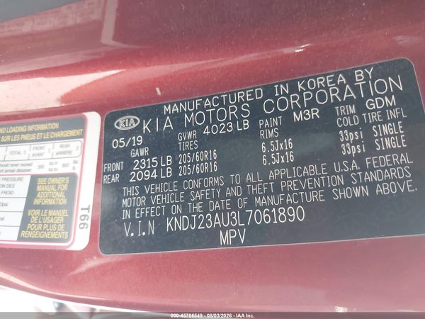 2020 KIA SOUL LX