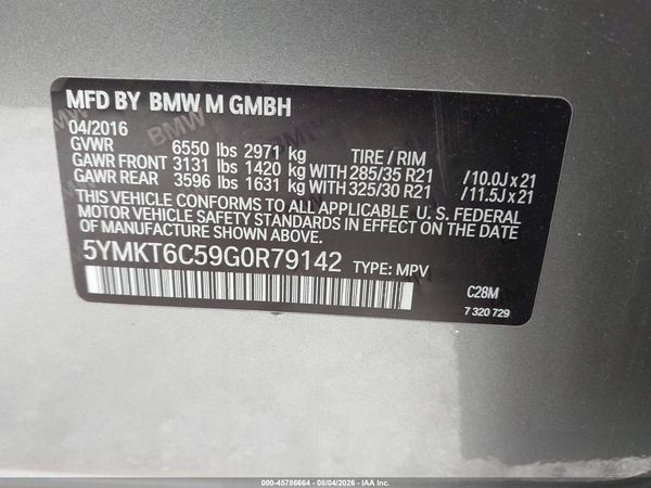 2016 BMW X5 M