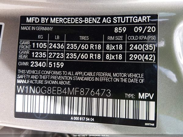 2021 MERCEDES-BENZ GLC 300 4MATIC SUV
