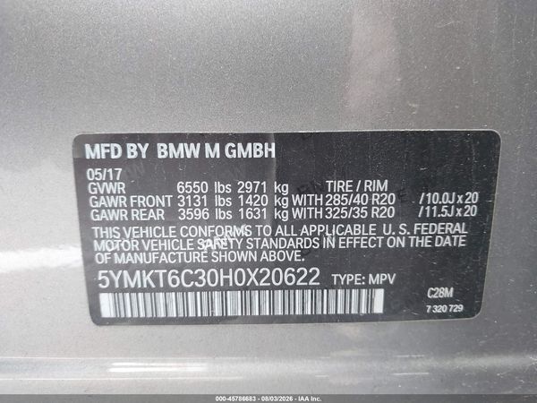 2017 BMW X5 M