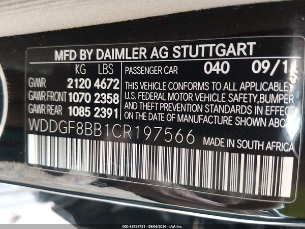 2012 MERCEDES-BENZ C 300 SPORT 4MATIC