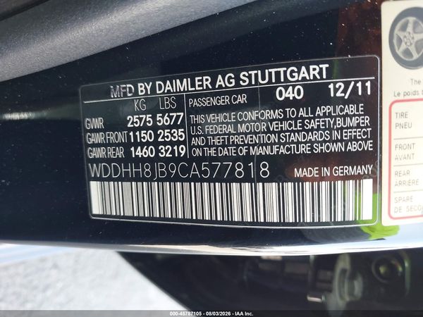 2012 MERCEDES-BENZ E 350 4MATIC