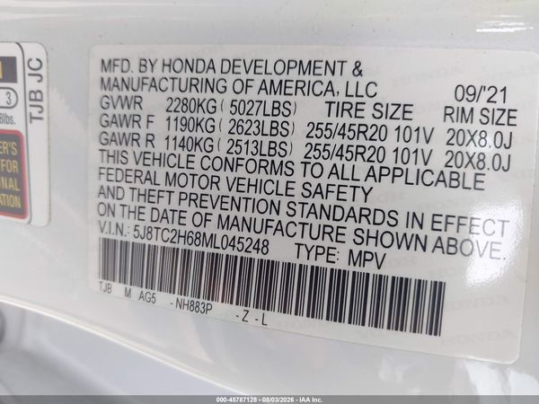 2021 ACURA RDX A-SPEC PACKAGE
