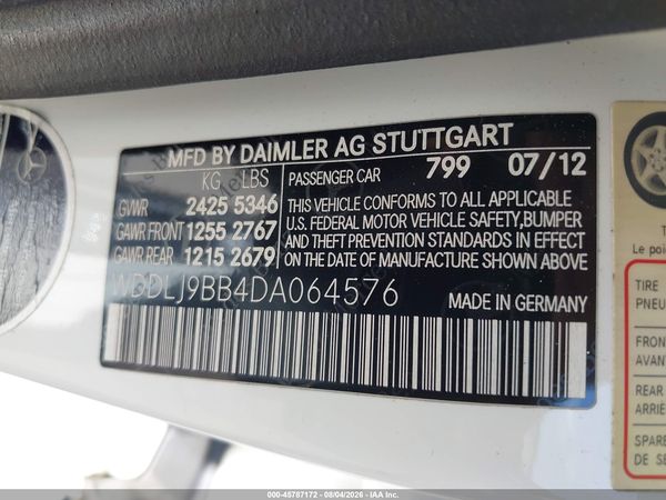 2013 MERCEDES-BENZ CLS 550 4MATIC