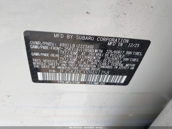 2024 SUBARU FORESTER PREMIUM