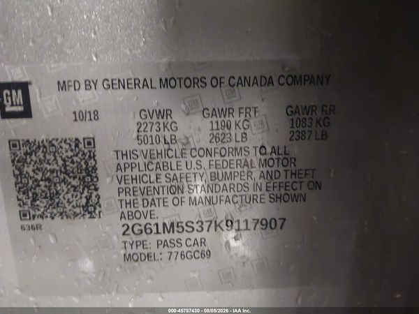 2019 CADILLAC XTS LUXURY