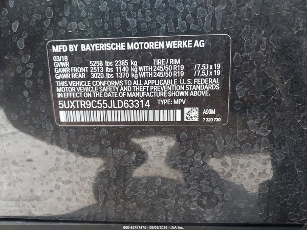 2018 BMW X3 XDRIVE30I