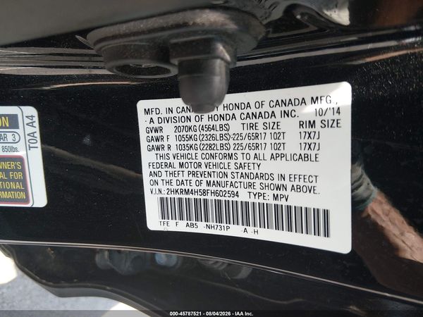 2015 HONDA CR-V EX