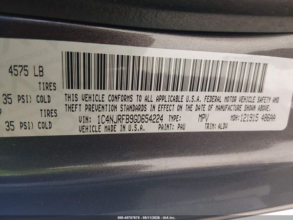 2016 JEEP PATRIOT HIGH ALTITUDE EDITION