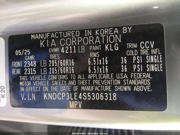 2025 KIA NIRO LX