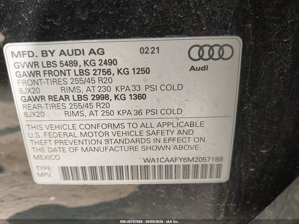 2021 AUDI Q5