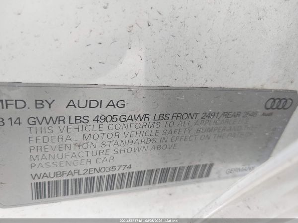 2014 AUDI A4 2.0T PREMIUM