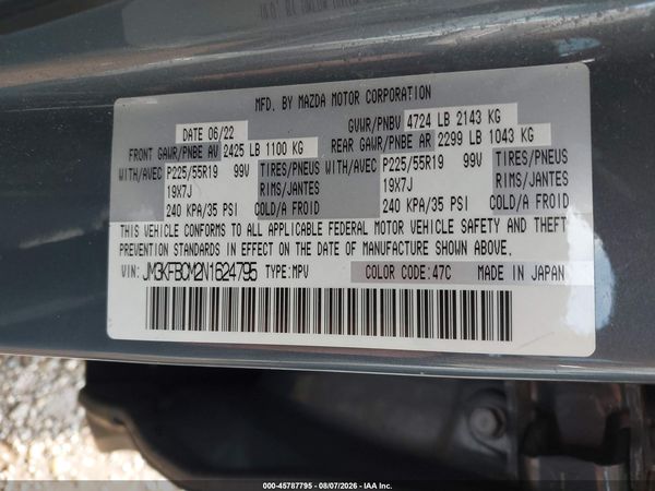 2022 MAZDA CX-5 2.5 S CARBON EDITION