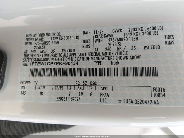 2023 FORD F-150 XL
