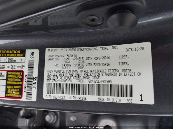 2021 TOYOTA TACOMA SR5 V6