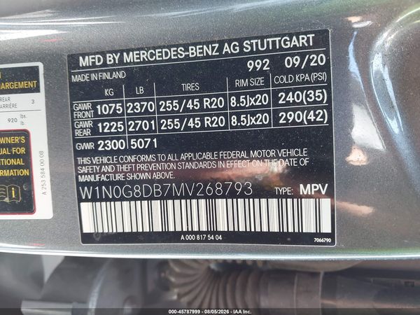 2021 MERCEDES-BENZ GLC 300 SUV