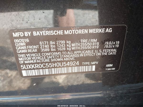 2017 BMW X5 XDRIVE35I