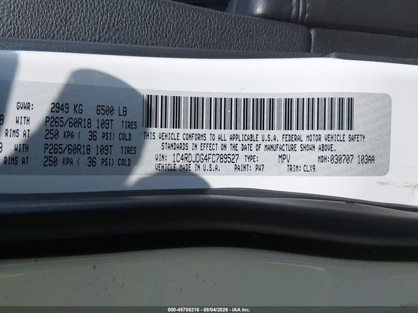 2015 DODGE DURANGO LIMITED