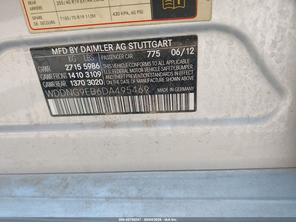 2013 MERCEDES-BENZ S 550 4MATIC