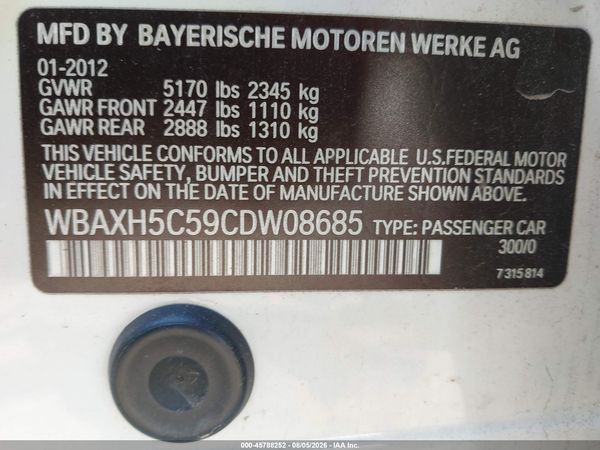 2012 BMW 528I XDRIVE