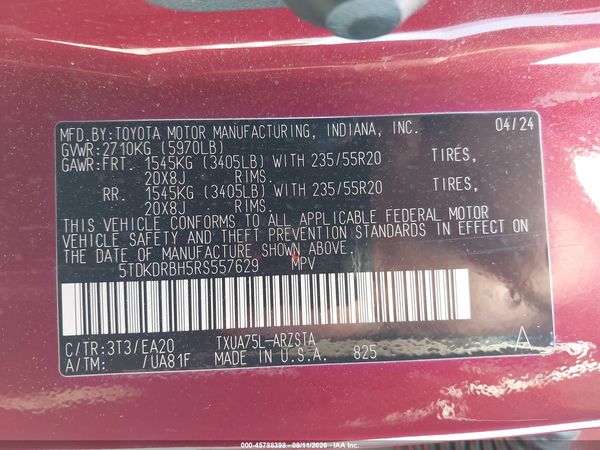 2024 TOYOTA HIGHLANDER XSE