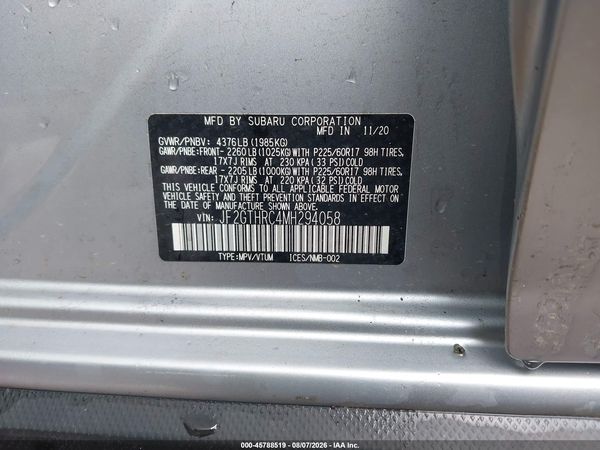 2021 SUBARU CROSSTREK SPORT