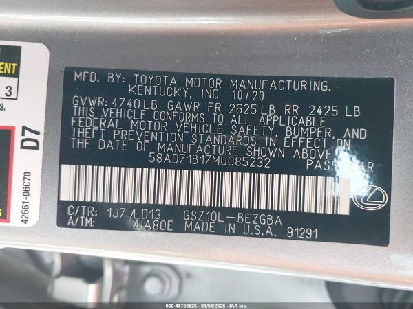 2021 LEXUS ES 350 350 Premium
