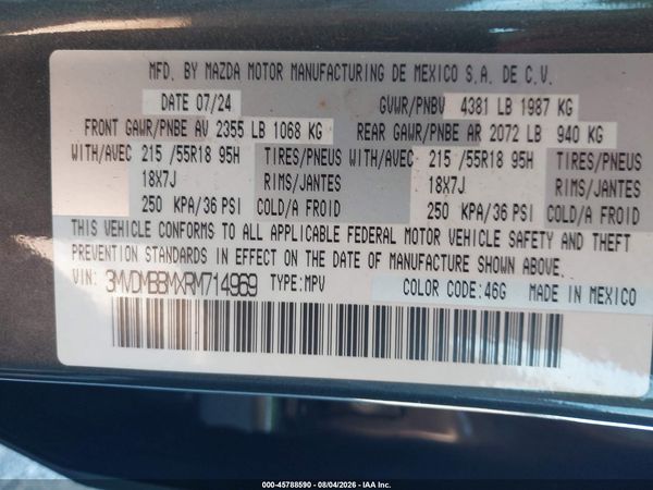 2024 MAZDA CX-30 2.5 S SELECT SPORT — I9