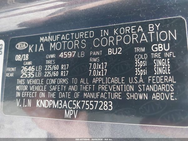 2019 KIA SPORTAGE LX