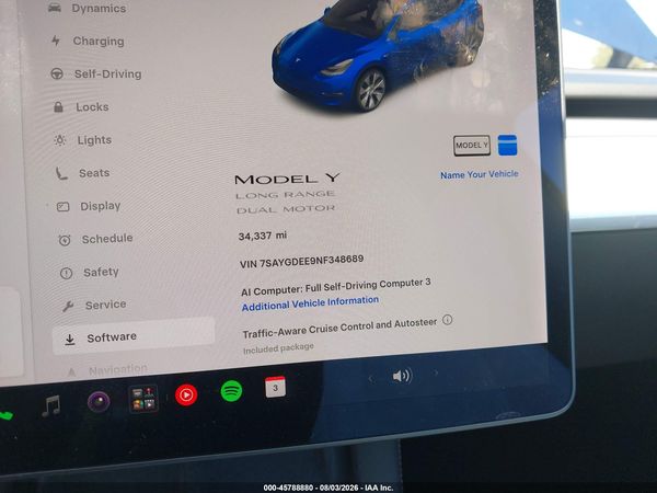 2022 TESLA MODEL Y