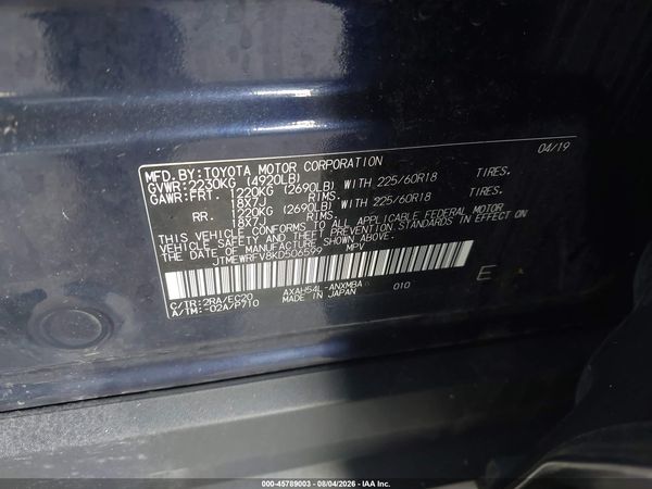 2019 TOYOTA RAV4 HYBRID XSE