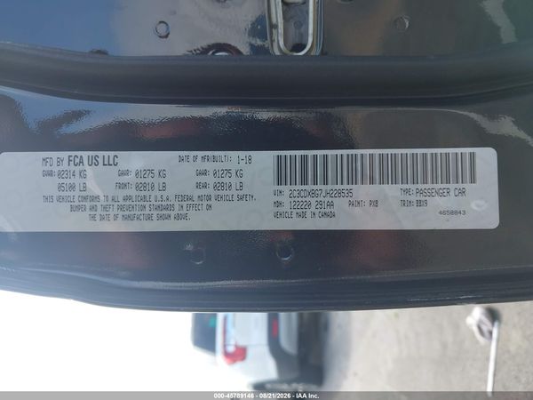 2018 DODGE CHARGER SXT RWD