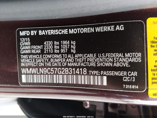 2016 MINI CLUBMAN COOPER S