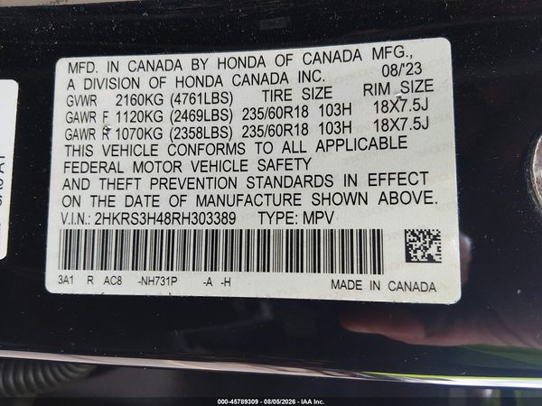 2024 HONDA CR-V EX 2WD
