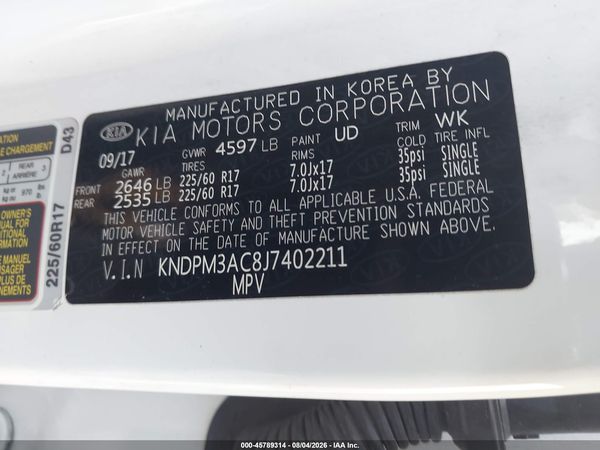 2018 KIA SPORTAGE LX