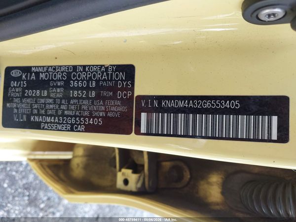 2016 KIA RIO LX