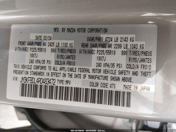 2024 MAZDA CX-5 2.5 S PREMIUM