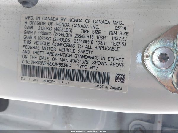 2018 HONDA CR-V EX-L/EX-L NAVI