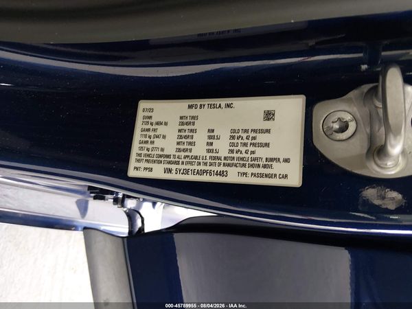 2023 TESLA MODEL 3 REAR-WHEEL DRIVE