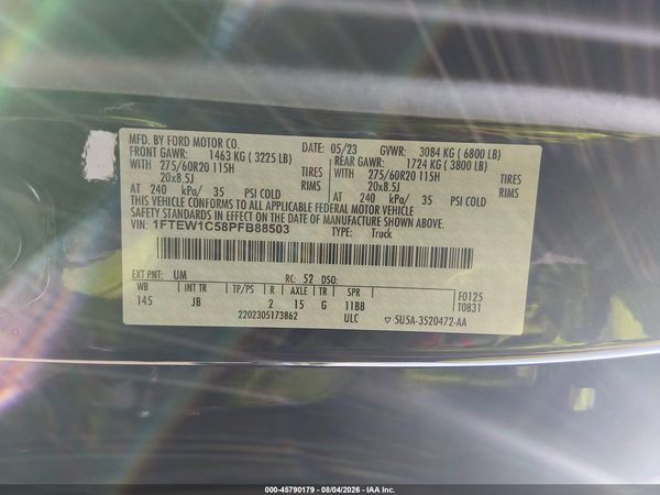 2023 FORD F-150 XL — I9