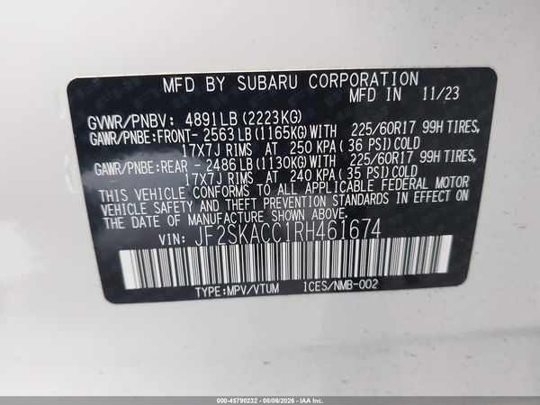 2024 SUBARU FORESTER PREMIUM