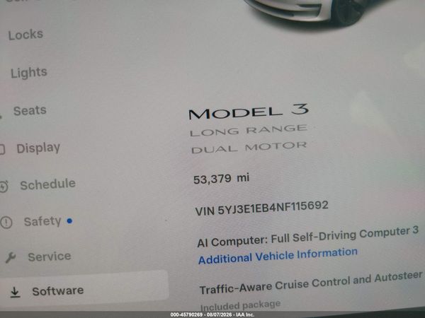 2022 TESLA MODEL 3