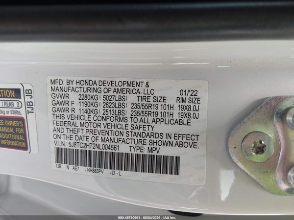 2022 ACURA RDX ADVANCE PACKAGE